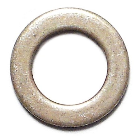 Midwest Fastener Flat Washer, For Screw Size 1/8" , Steel Zinc Yellow Finish, 15 PK 34186
